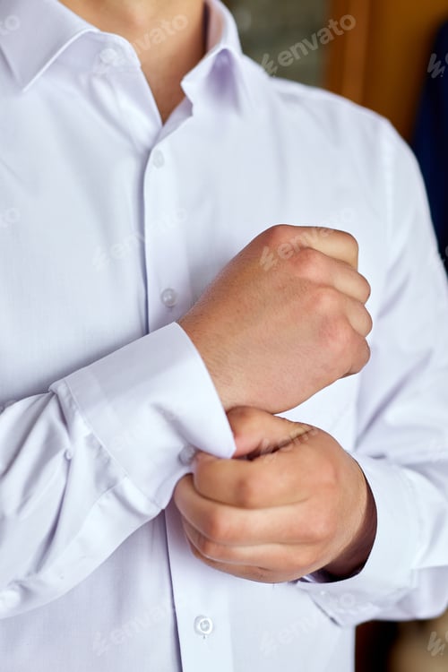 Preview: Man Dressed in a White Dress Shirt