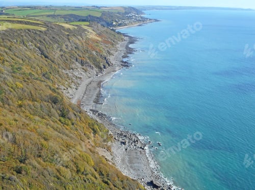 Preview: Aerial View Of The Coast Of South Cornwall