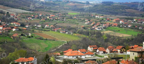 Preview: Village In The Spring Landscape
