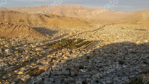 Preview: View Of A City Shiraz From The Top Of The Mountain. Iran