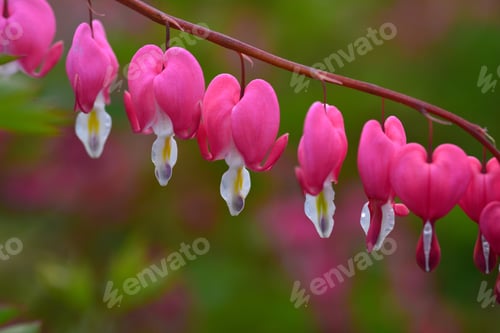 Preview: Bleeding Heart Flowers (Dicentra Spectabils)