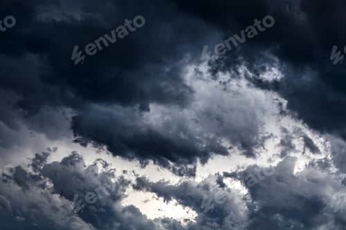 Preview: Dark And Dramatic Storm Clouds Area Background