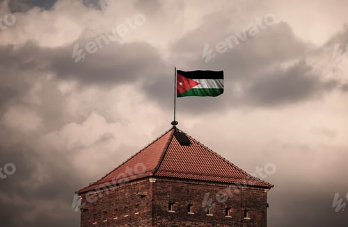 Preview: Flag With Original Proportions. Flag Of The Jordan