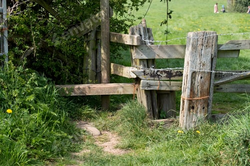 Preview: Rustic Wooden Field Stile Example
