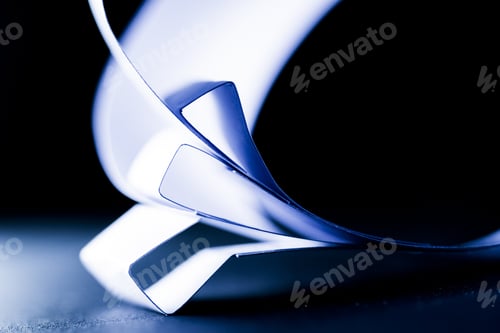 Preview: Colorful Paper Shapes. Image Has Grain Texture Visible On Maximum Size