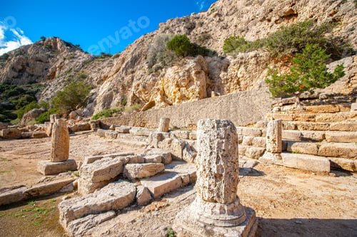 Preview: The Ancient Temple Of Hera Beside The Heraion Cape Near Perachora Village In Greece