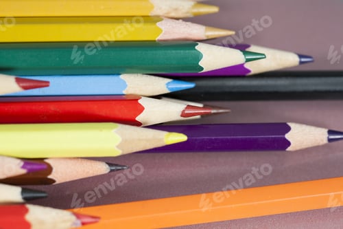Preview: Group Of Sharp Colored Pencils