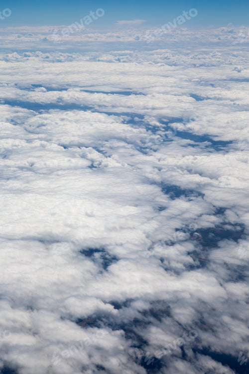 Preview: Beautiful, Dramatic Clouds And Sky Viewed From The Plane. High Resolution And Quality