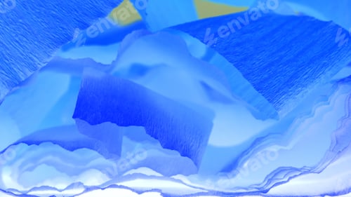 Preview: Colorful Abstract Composition With Crepe, Lights And Shadows