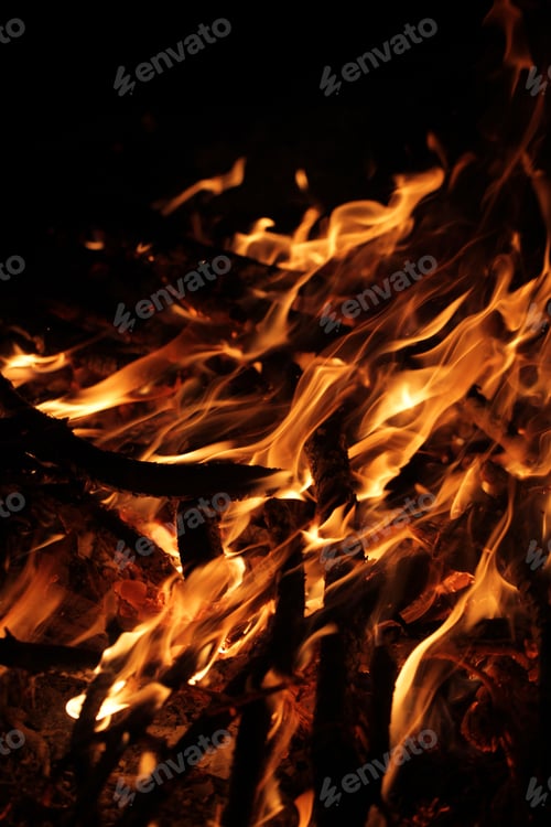 Preview: Fire And Flames - Campfire Bonfire Detail