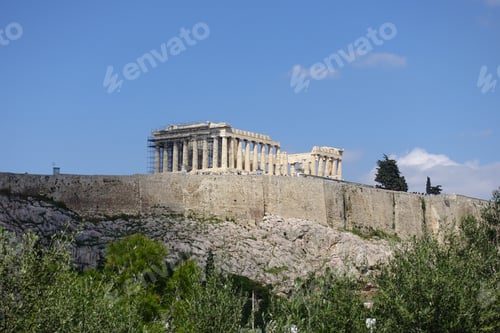 Preview: Photo Of Iconic Parthenon In Acropolis Hill As Seen From Filopapou Hill, Athens Historic Centre