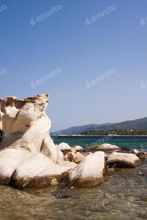 Preview: Rocks Texture And Blue Sky - Greece