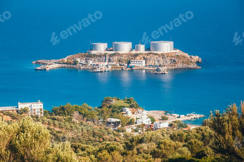 Preview: A Major Oil Storage And Terminal Facility, Located On The Small Island Of Aghios Pavlos, Saint