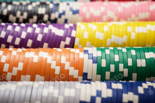 Preview: Background Created With Casino Chips.