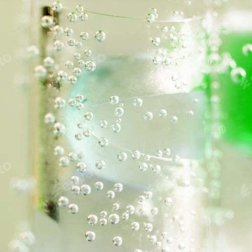 Preview: Abstract Composition With Underwater Tubes With Colorful Jelly Balls Inside And Bubbles