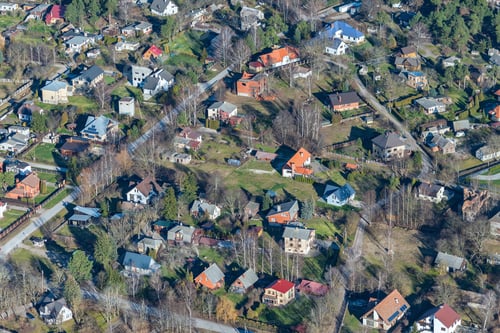 Preview: Aerial View Over The Village Ragaciems (Latvia)