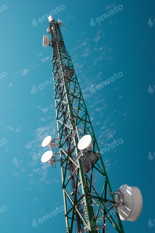 Preview: Telecommunications Tower In Zaragoza Province, Aragon In Spain