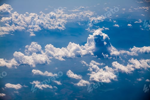Preview: Beautiful, Dramatic Clouds And Sky Viewed From The Plane. High Resolution And Quality