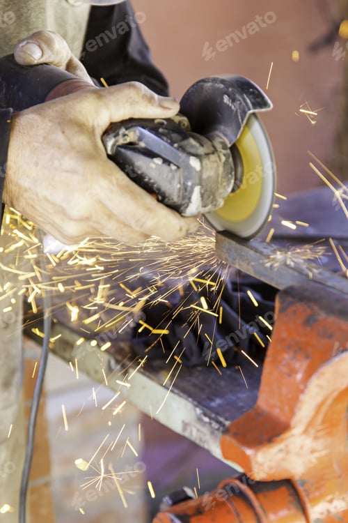 Preview: Cutting Metal With An Electric Saw, Industry Detail, Tool