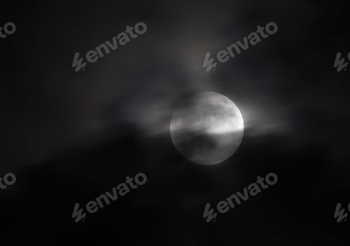 Preview: Cloud Cover During Partial Lunar Eclipse At 20:51:09 On 25 April 2013, Bahrain