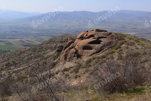 Preview: Scenic Landscape With Settlements, Armenia-Georgia Border