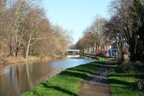 Preview: Canal And Towpath Urban Background