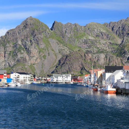Preview: Lofoten Archipelago In Norway. Henningsvaer Fishing Village In Nordland County.