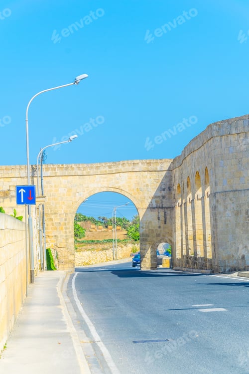 Preview: View Of A Historical Aqueduct In Gozo, Malta