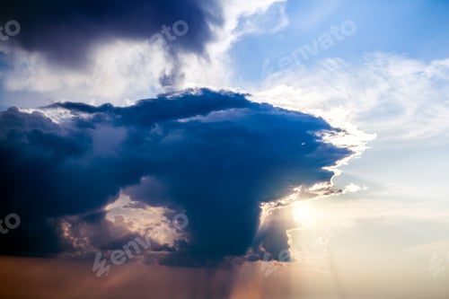 Preview: Sunlight In The Dark And Dramatic Storm Clouds