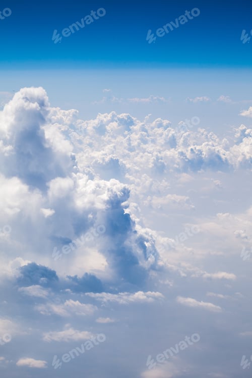 Preview: Beautiful, Dramatic Clouds And Sky Viewed From The Plane. High Resolution And Quality