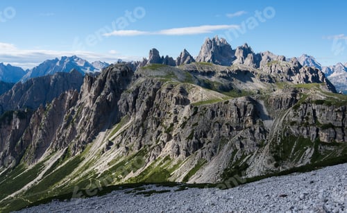 Preview: Beautiful Mountain Panorama In Tre Cime Di Lavaredo In Dolomites, Italy