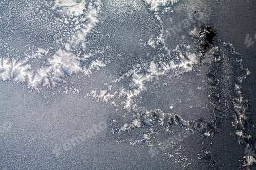 Preview: Ice Flowers On Glass - Texture And Background. High Resolution And Sharp, Beautiful Details