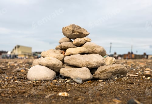 Preview: Stones Pile Up On A Beach