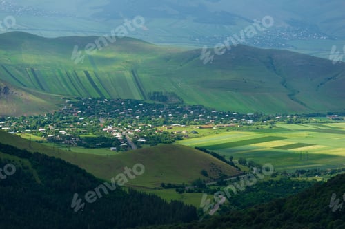 Preview: Rural Landscape With Village, Armenia