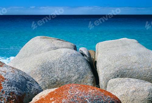 Preview: Smooth Boulders Coastal Scene
