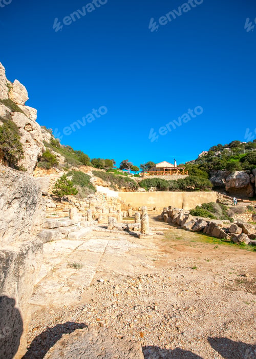 Preview: The Ancient Temple Of Hera Beside The Heraion Cape Near Perachora Village In Greece