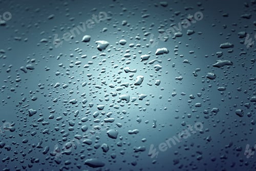 Preview: Water Drops On The Metal, A Metal Surface Detail Color By Drops Of Water Wet