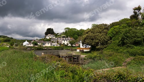 Preview: Old Coastal Village In Cornwall, England, Uk