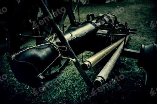 Preview: Old War Cannon, Detail Of Firearm