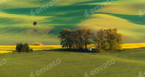 Preview: South Moravia Landscape And Farmland At Sunrise