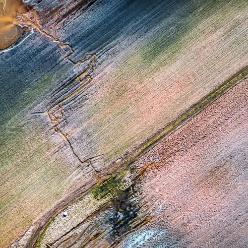 Preview: Aerial View Over The Rural Fields In Springtime