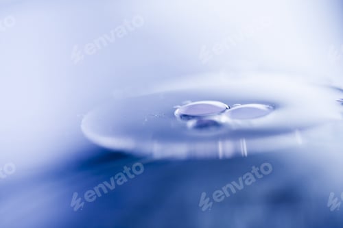Preview: Abstract Composition Of Oil Drops On A Water Surface With Very Soft Focus