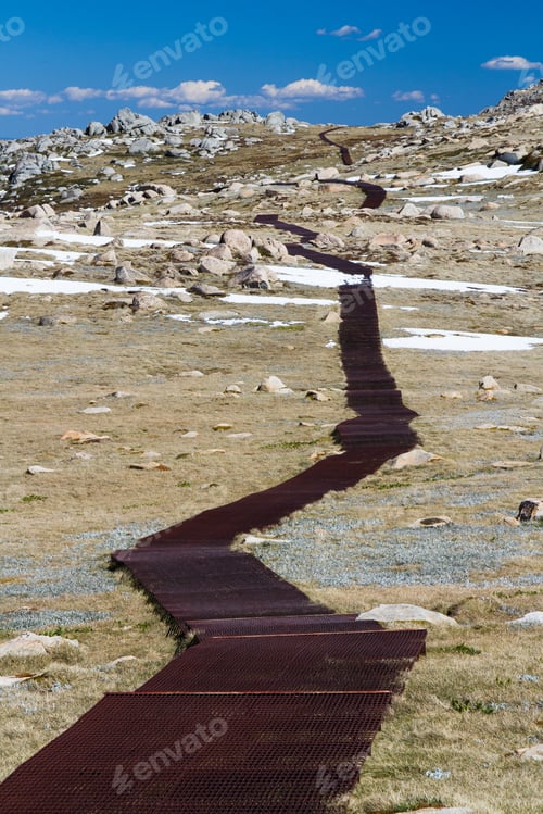 Preview: The Walking Track To Mount Kosciuszko In The Snowy Mountains, New South Wales, Australia
