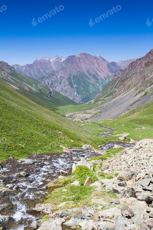 Preview: Alatau Plateau In Tian Shan Mountains, Karakol, Kyrgyzstan, Central Asia