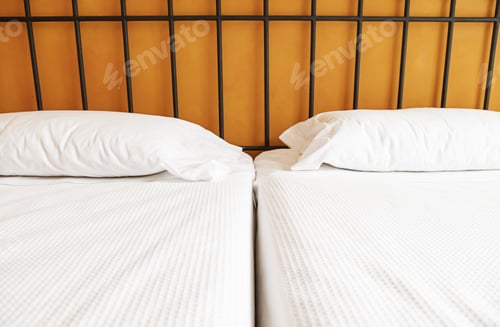 Preview: Luxury Hotel Beds, Detail Of A Clean Beds, Relaxation And Accommodation, Hotel