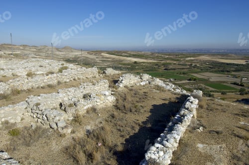 Preview: Archaeological Remains An Iberian Settlement, Roden, Zaragoza, Aragon, Spain.