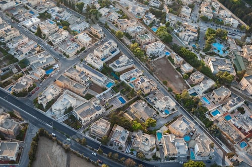 Preview: Aerial View Over The Residential Area Of Attard City (Malta)