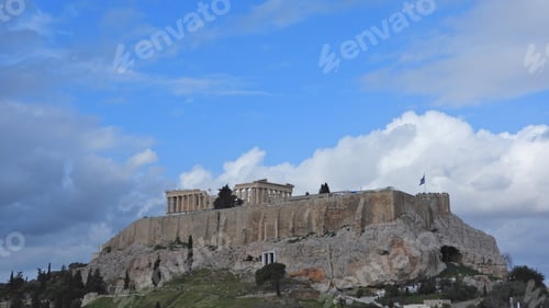 Preview: Zoom Photo From Iconic Acropolis Hill And The Masterpiece Of Ancient World The Parthenon, Athens