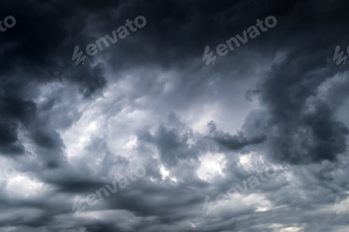 Preview: Dark And Dramatic Storm Clouds Area Background