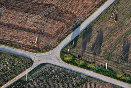 Preview: Aerial View Over Rural Field